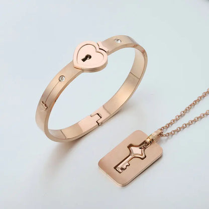 Love Lock Heart Armband | Roestvrij Staal